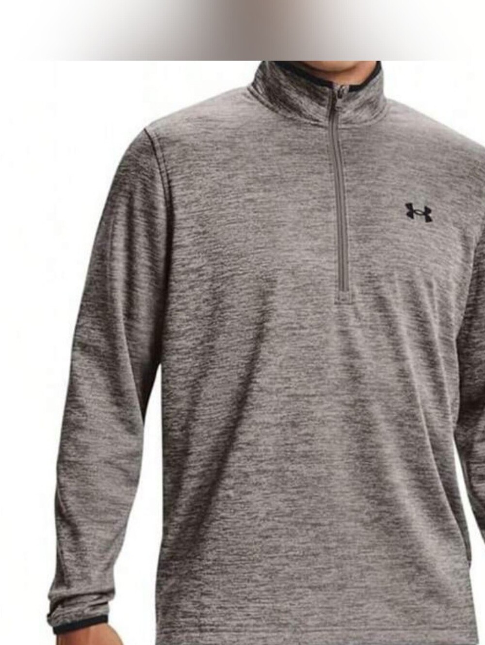 Under Armour Gray Melange 1/4-Zip Performance Pullover